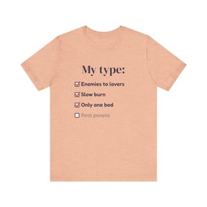 Funny Book Lover T-Shirt, Enemies to Lovers Trope Tee, Bookworm Gift image 3