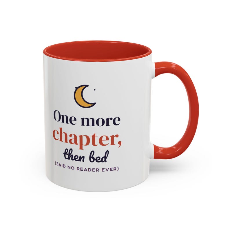 One More Chapter Then Bed Mug, Book Lover Coffee Mug, Bookish Gift for Reader, Bookworm Cup image 20