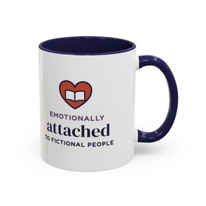 Emotionally Attached to Fictional People Mug, Book Lover Gift, Reader Coffee Cup image 8