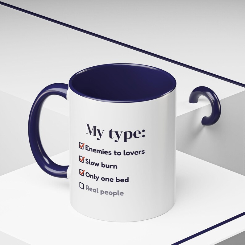 Book Lover Mug, Trope Checklist Coffee Cup, Reader Gift (11 oz) image 13