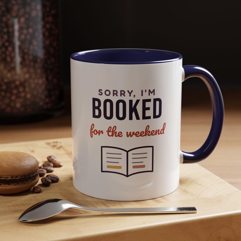 Booked for the Weekend Mug, Book Lover Coffee Mug, Bookish Gift for Reader, Bookworm Cup image 11