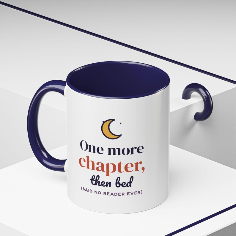 One More Chapter Then Bed Mug, Book Lover Coffee Mug, Bookish Gift for Reader, Bookworm Cup image 12