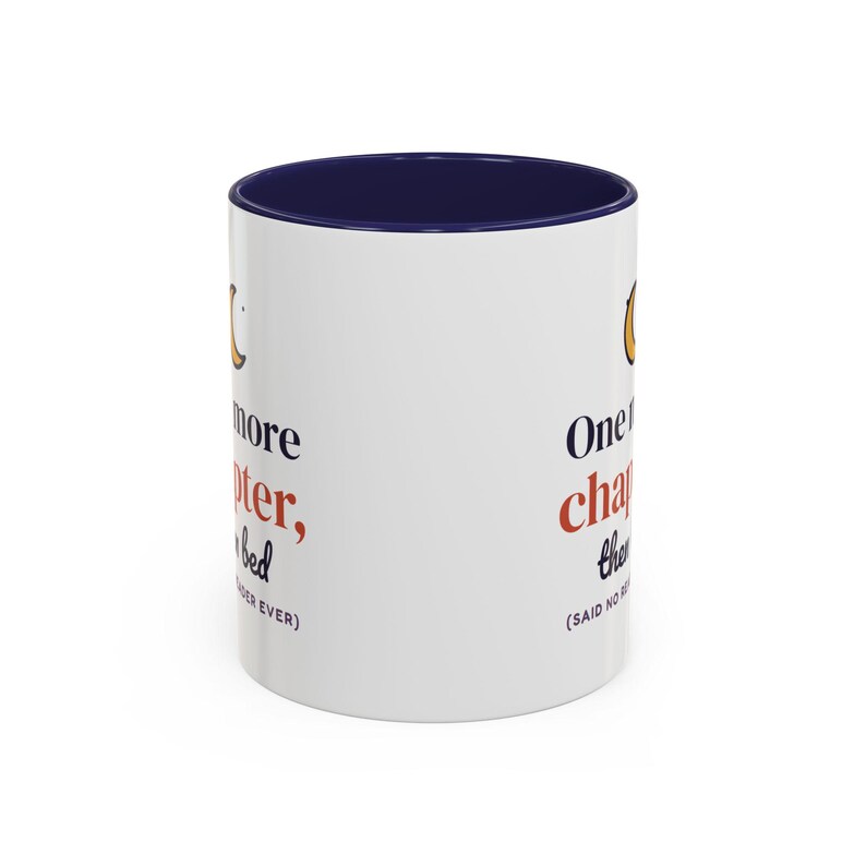 One More Chapter Then Bed Mug, Book Lover Coffee Mug, Bookish Gift for Reader, Bookworm Cup image 7