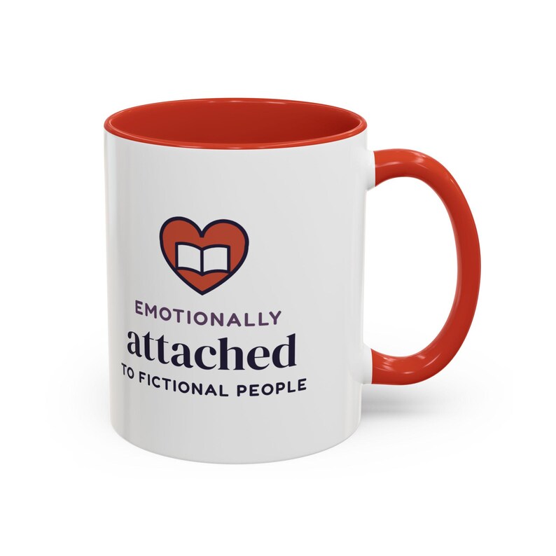 Emotionally Attached to Fictional People Mug, Book Lover Gift, Reader Coffee Cup image 20