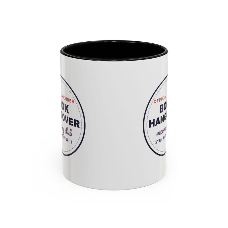 Book Hangover Recovery Club Mug, Book Lover Gift, Reader Coffee Cup image 1