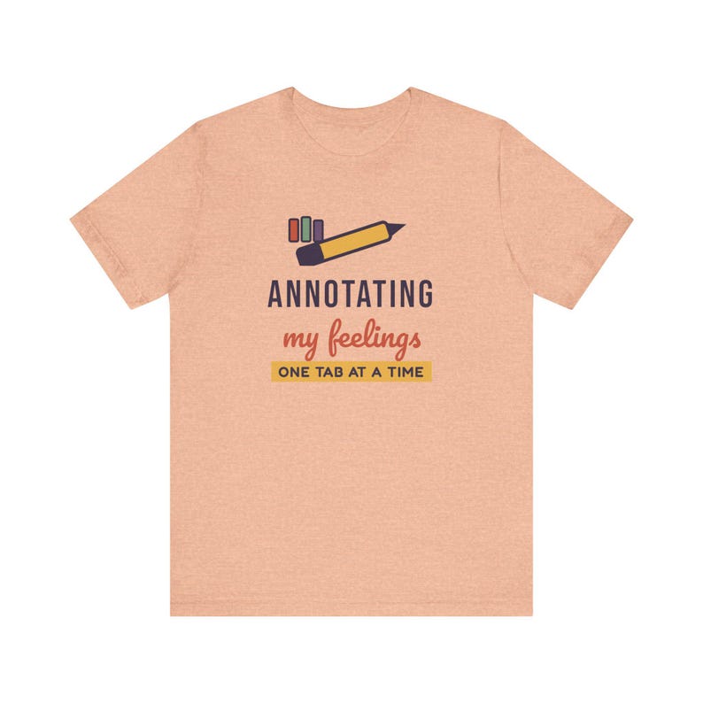 Annotating My Feelings Shirt, Funny Book Lover T-Shirt, Bookish Gift for Reader, Bookworm Tee image 3