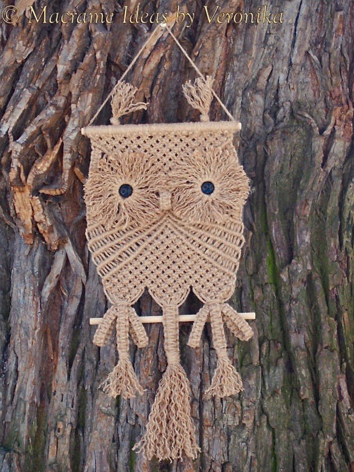 Macrame Wall Hangings Three Owls Owl Etsy