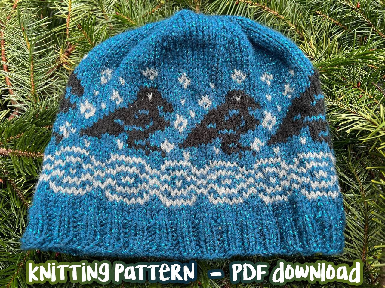 Raven Knit Hat Pattern - Etsy