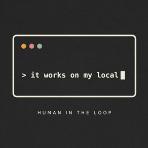 Het werkt op mijn lokale T-shirt | Grappig ontwikkelaars-T-shirt | AI-programmeur tech-T-shirt cadeau