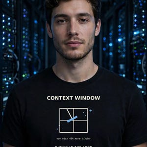 Camiseta de limpiador de ventanas Context / Regalo divertido de IA / Camiseta técnica de ingeniero Prompt