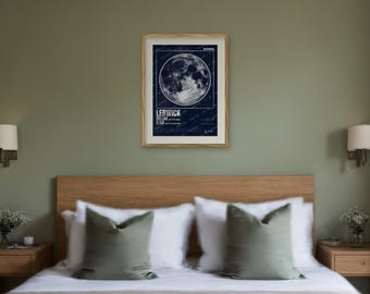 Lerwick Christmas Eve Supermoon 2026 Poster, Moon Print, Limited Edition