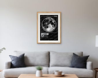 Brighton Christmas Eve Supermoon 2026 Poster, Moon Print, Limited Edition