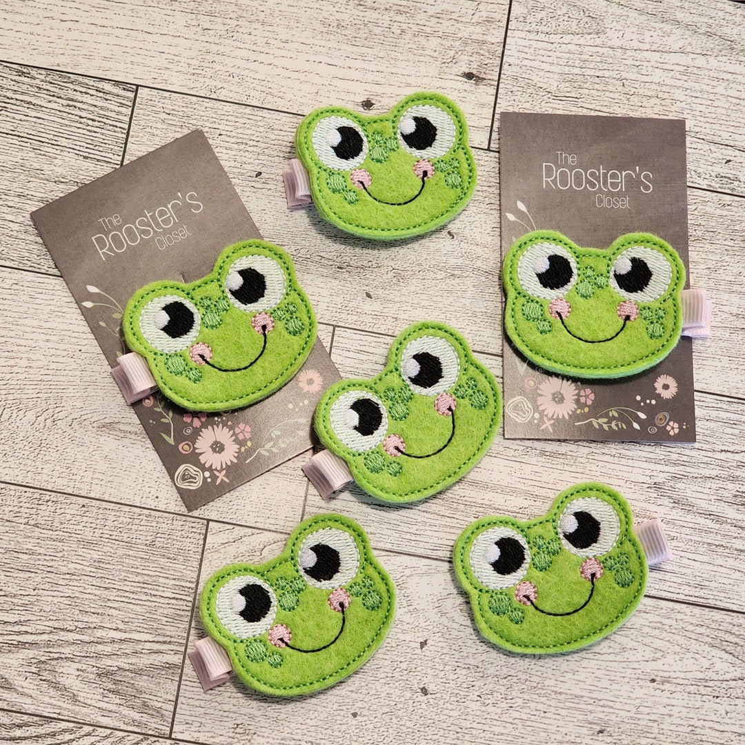 Frog Hair Clip Etsy