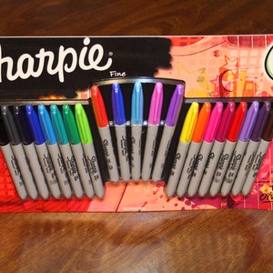Color Sharpie Ultra-fine-point Permanent Markers, 24 Pack Colored