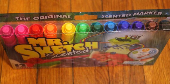 New Mr Sketch 12 Count Scented Markers Original Smelly Drawing Kids Craft Strawberry Cherry Mint Cinnamon Smells Sniff Gift Rainbow Pack