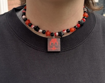 twenty one pilots Album Cover Beaded Pendant Necklace Sensory Friendly