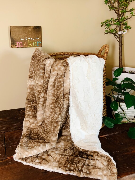fawn minky blanket