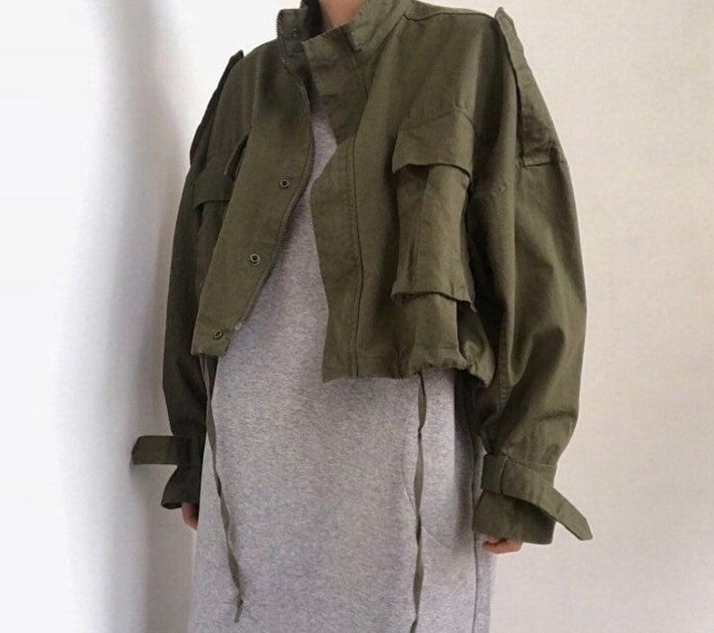 short khaki jacket
