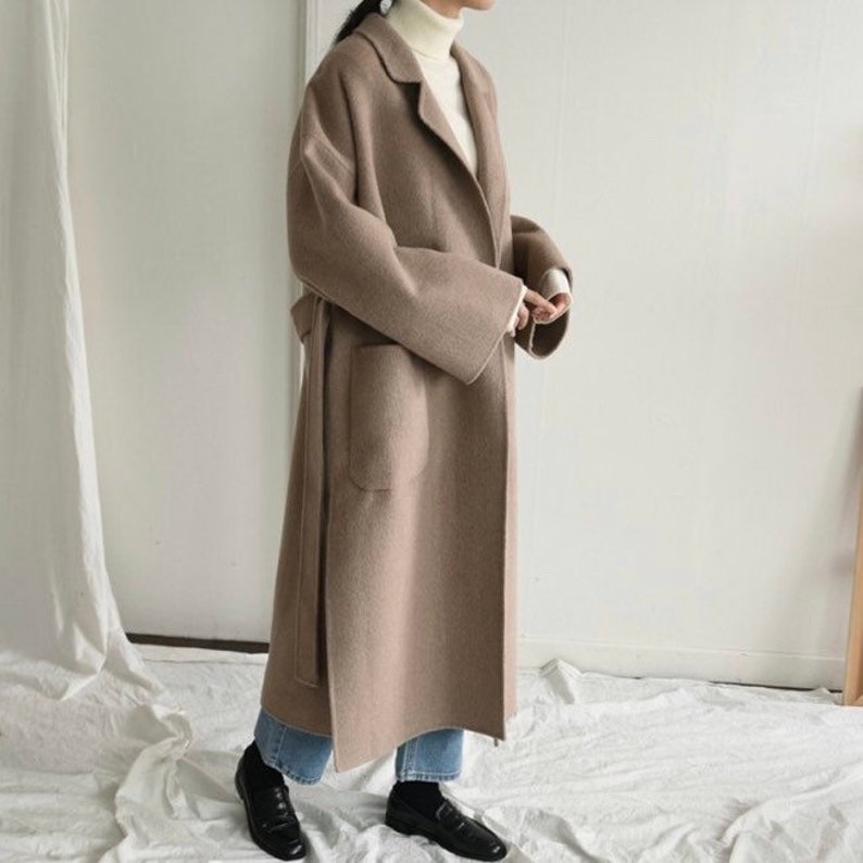 F/W Timeless Wool Alpaca Maxi Coat Robe Jacket - Etsy