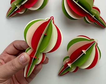 DIY Paper Spire Retro-Style Ornament SVG File for Cutting Machines