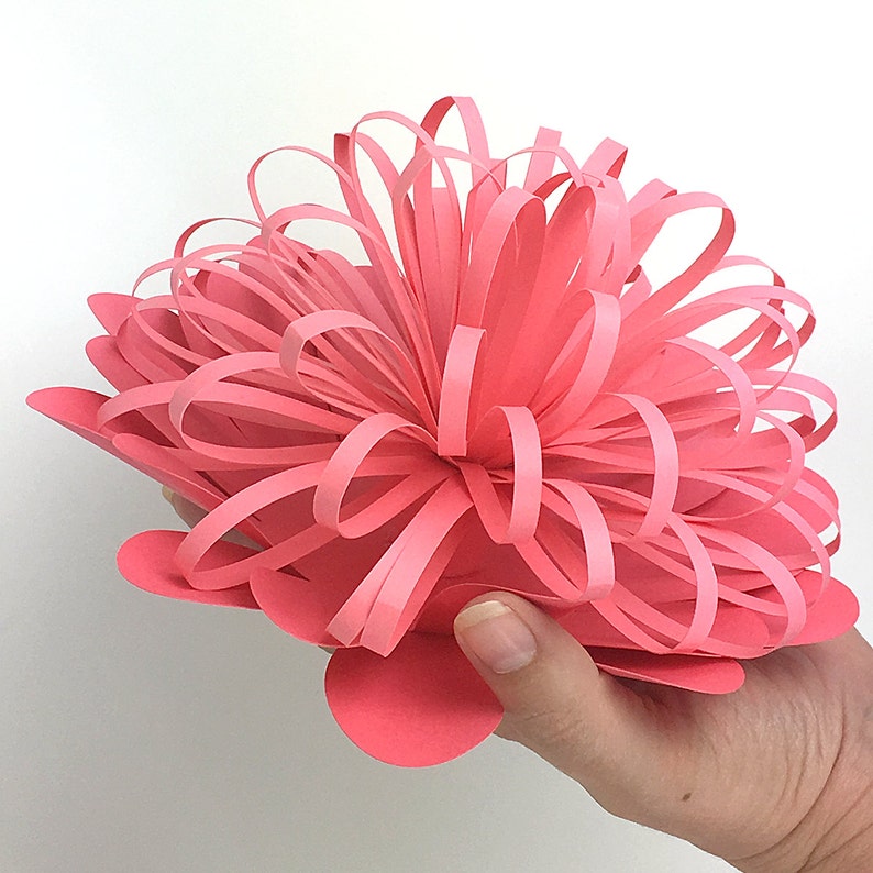 DIY Paper Flower Bud Templates for Hand Cutting Silhouette or Etsy