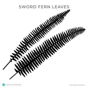 Fern Leaf SVG, Sword Fern Cutting Files for Cutting Machines or Hand Cutting