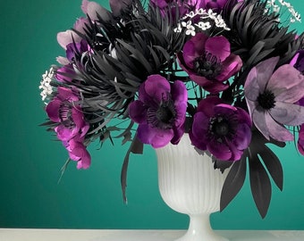 Bundle: Papierblumen Vorlagen & Anleitungen, DIY Papierblumengesteck für Schneidemaschinen