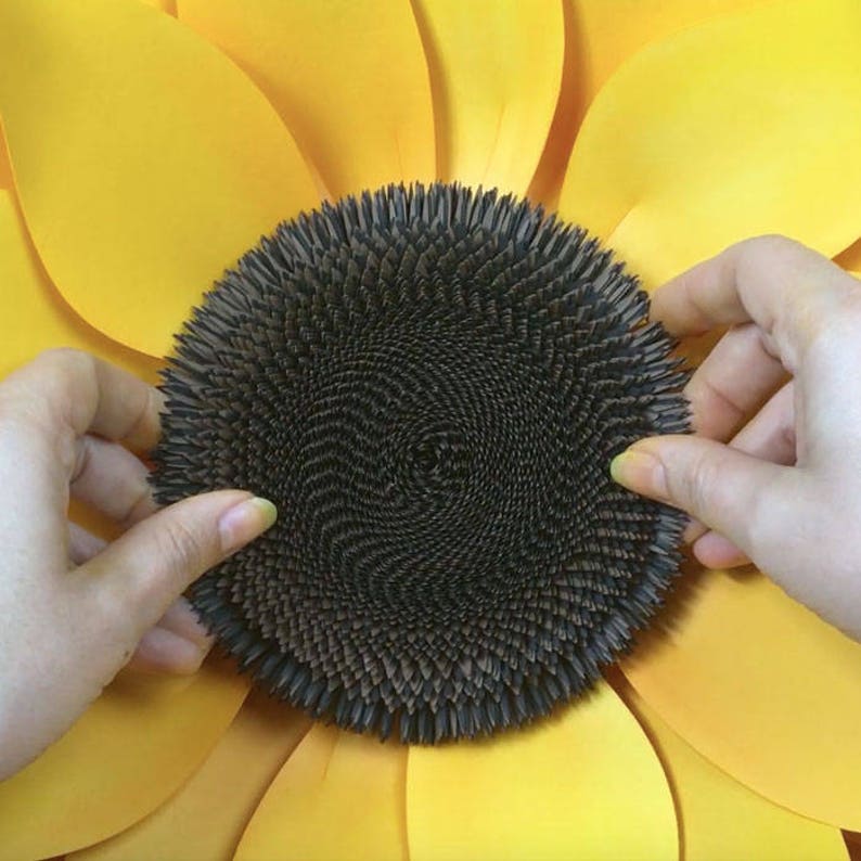 Download Svg Pdf Dxf 3d Paper Flower Sunflower Svg Template For Silhouette Or Cricut Cutting Machines Paper Quilling Papercraft