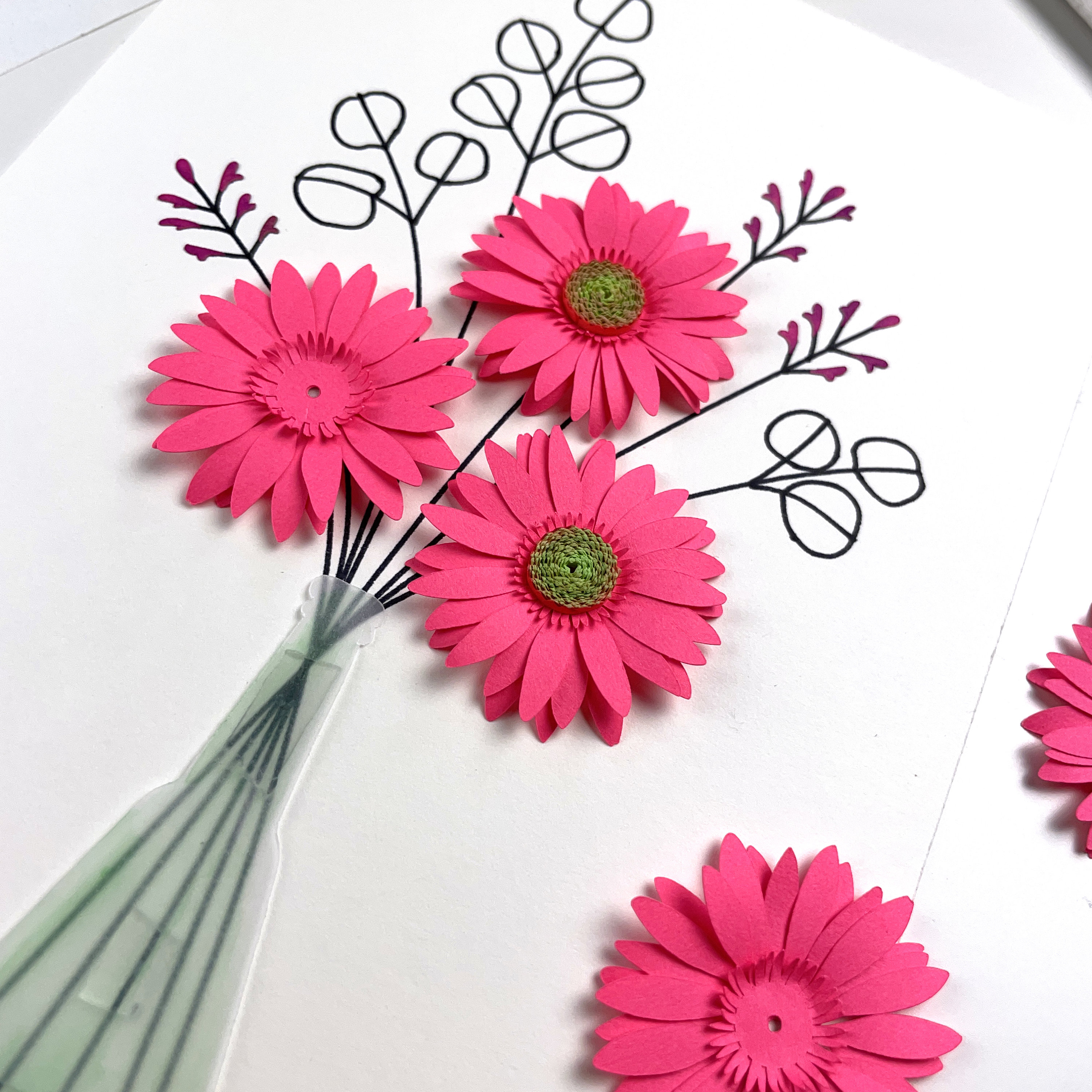 BIGLIETTI DI RINGRAZIAMENTO fiori secchi biglietti di auguri gypsophila