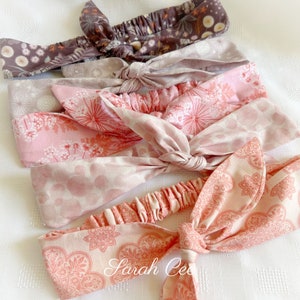 Handmade Top Knot Headband: Designer Cotton Bow Fashion Hairband
