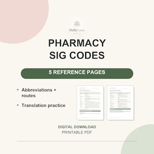 Referenz der pharmazeutischen SIG-Codes: Abkürzungen, Verabreichungswege & Übersetzungspraxis | 5-seitiges PDF
