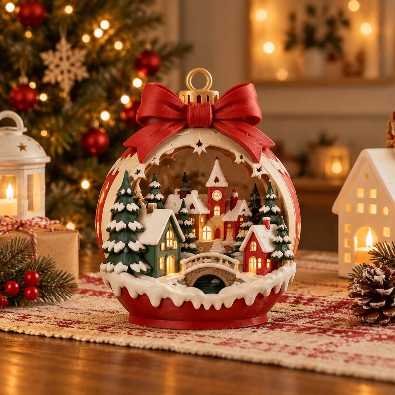 Antique Parchment Garland, Fused Filament Art, Nostalgic Christmas ...