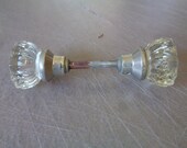 Glass Door Knobs Vintage Glass Handles,Vintage door hardware ,Art Deco Hardware