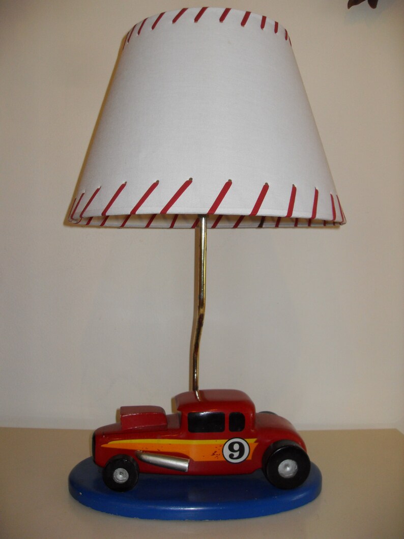 Vintage Table Lamp Hot Rod Theme