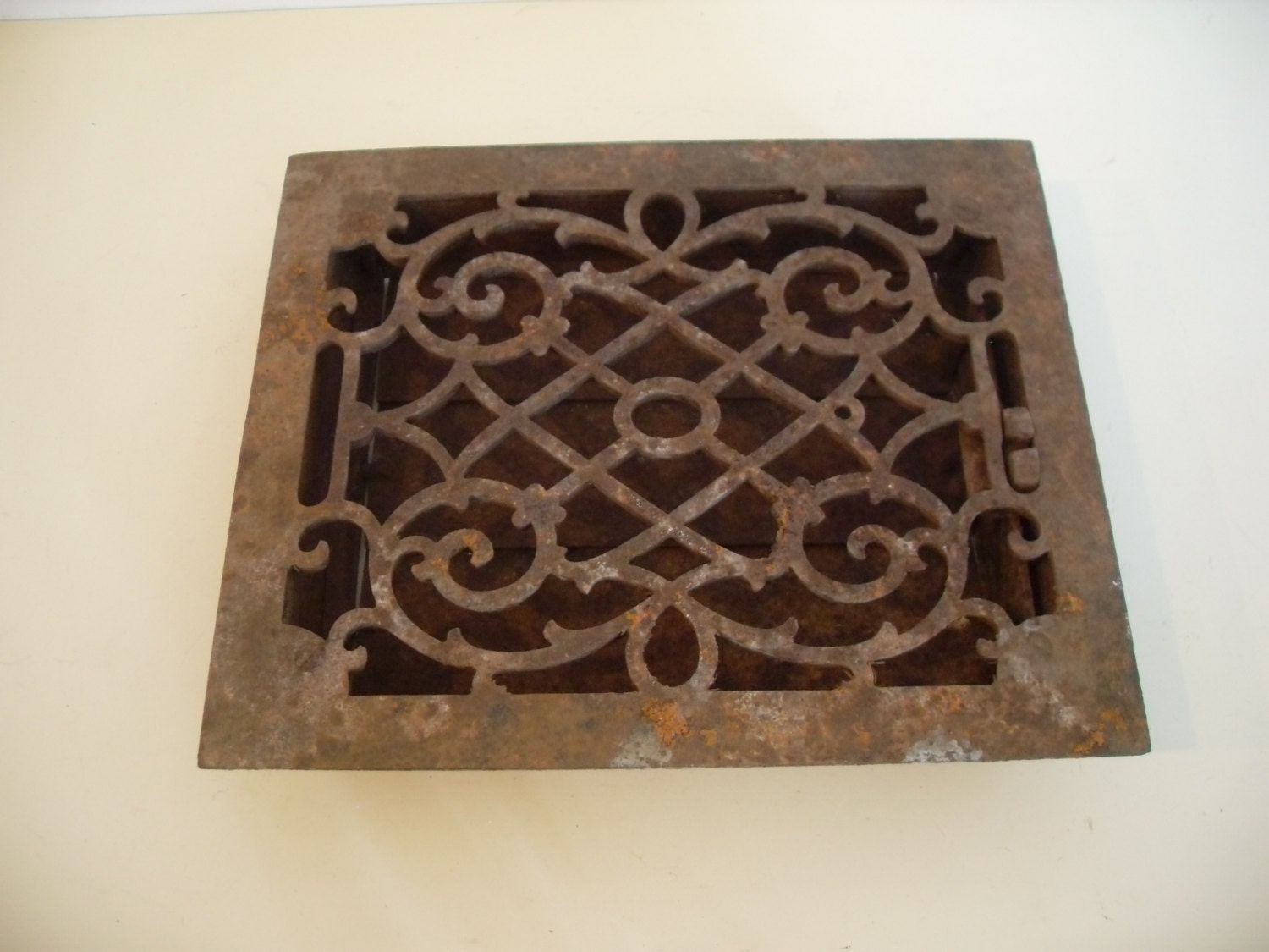 Antique Vintage Cast Iron Floor Grate Etsy