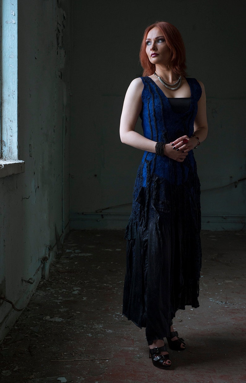 Purple Wedding Dress for Gothic Bride Black and Purple | Etsy