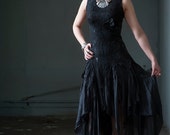 Black wedding dress - Alternative wedding dress for Goth bride - Gothic wedding dress for alternative wedding