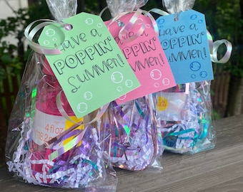 End of School Year Gifts, Classroom Party Favor, Summer Gift for Students, Bubbles Party Favor, Bulk Classroom Set Preassembled Party Favors
