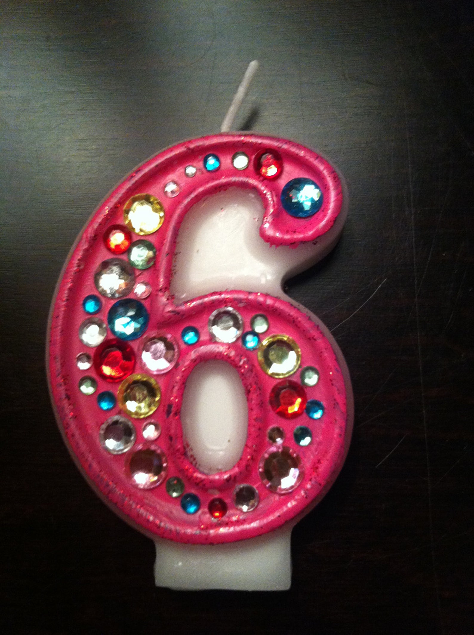 Birthday Candle Blinged Out Number Candle SINGLE DIGIT Etsy