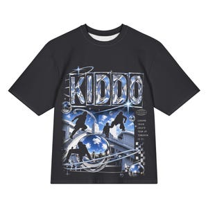 Y2K Chrome Oversized Tee, Coming of Age Graphic Shirt, Cinematic Streetwear, Boxy T-Shirt, Film Lover Gift