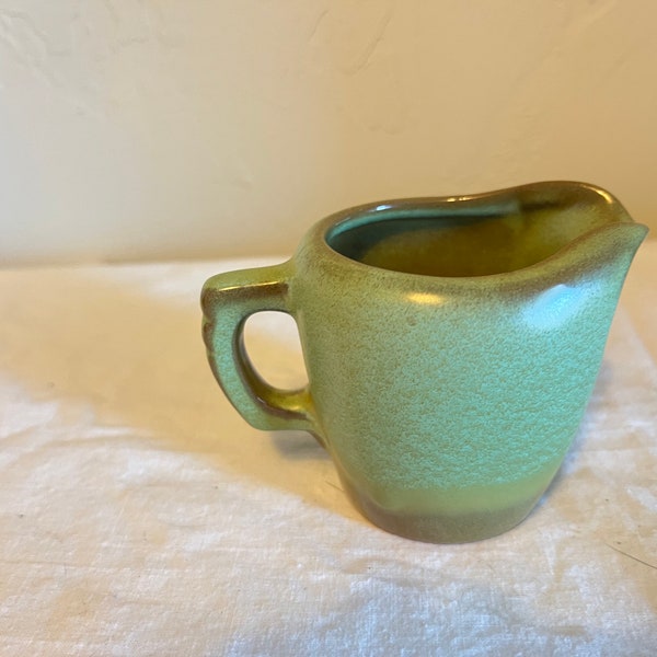 Vintage Frankoma #50A Prairie Green Small Creamer