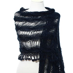 Wedding Shawl, Bridal Shawl, Bridal Wedding Evening Shawl Navy Shawl Crochet Shawl Wedding Capelet, Bridesmaid Shawl, Gift Ideas For Her Mom