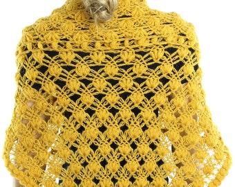 Gold Mohair Wool Wedding Shawl Crochet Bridal Shawl,Wedding Accessories Cover Ups Shawls Wraps Bridesmaid,Gift Ideas For Her Mom