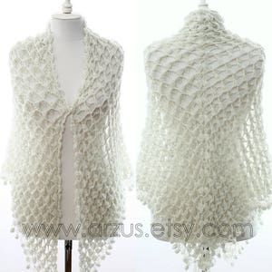 Ecru Hand Crochet Wedding Shawl Bridal Shawl Bridal Wedding Shawl,Ecru Shawl Scarf Capelet, Bridesmaid Shawl, Gift Ideas For Her Mom