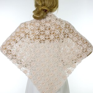 Crochet Rosebud Mohair Wool Shawl Wedding Shawl, Evening Shawl, Scarf, Bridal Wedding Shawl,Wrap, Bridesmaid Shawl, Gift Ideas For Her Mom