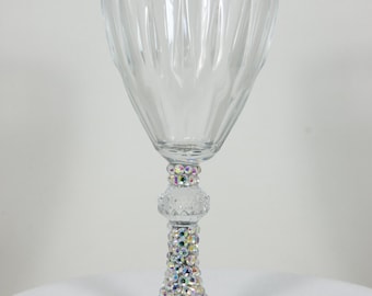 Wijnglas bruiloft glazen bruid wijnglas bruidsmeisje wijnglas Sweet 16 Rhinestone kristallen bruiloften op maat