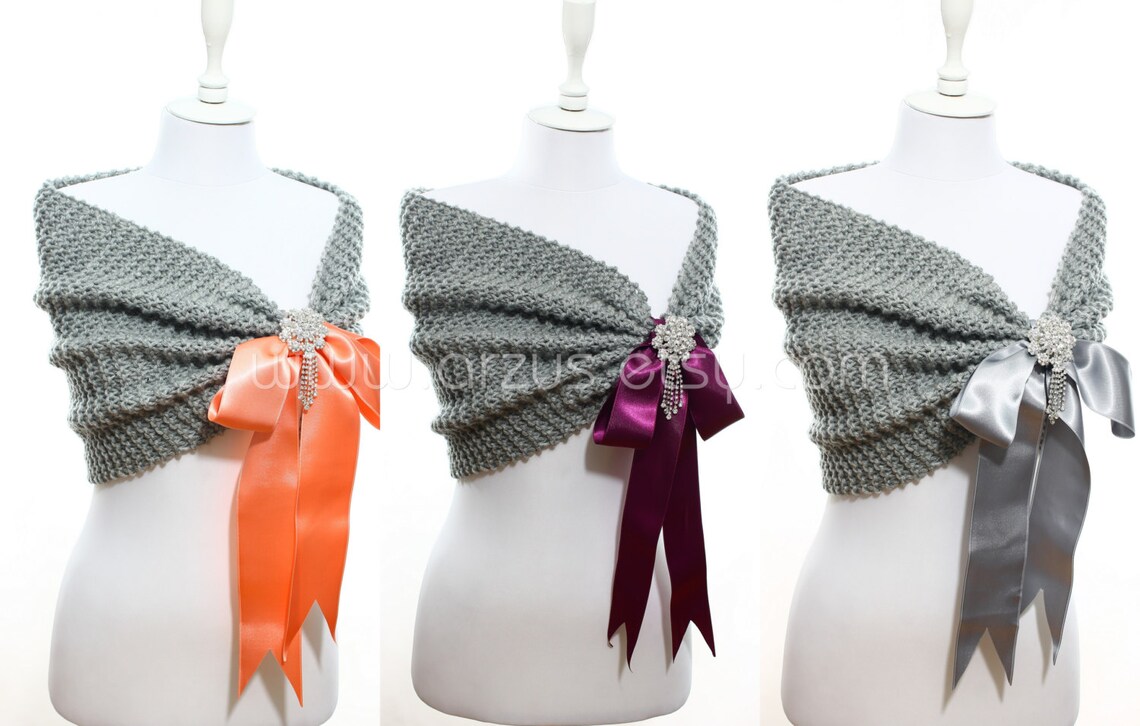 black and grey shawl