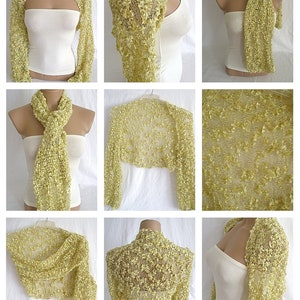 Hand knitted gold bolero shrug image 2