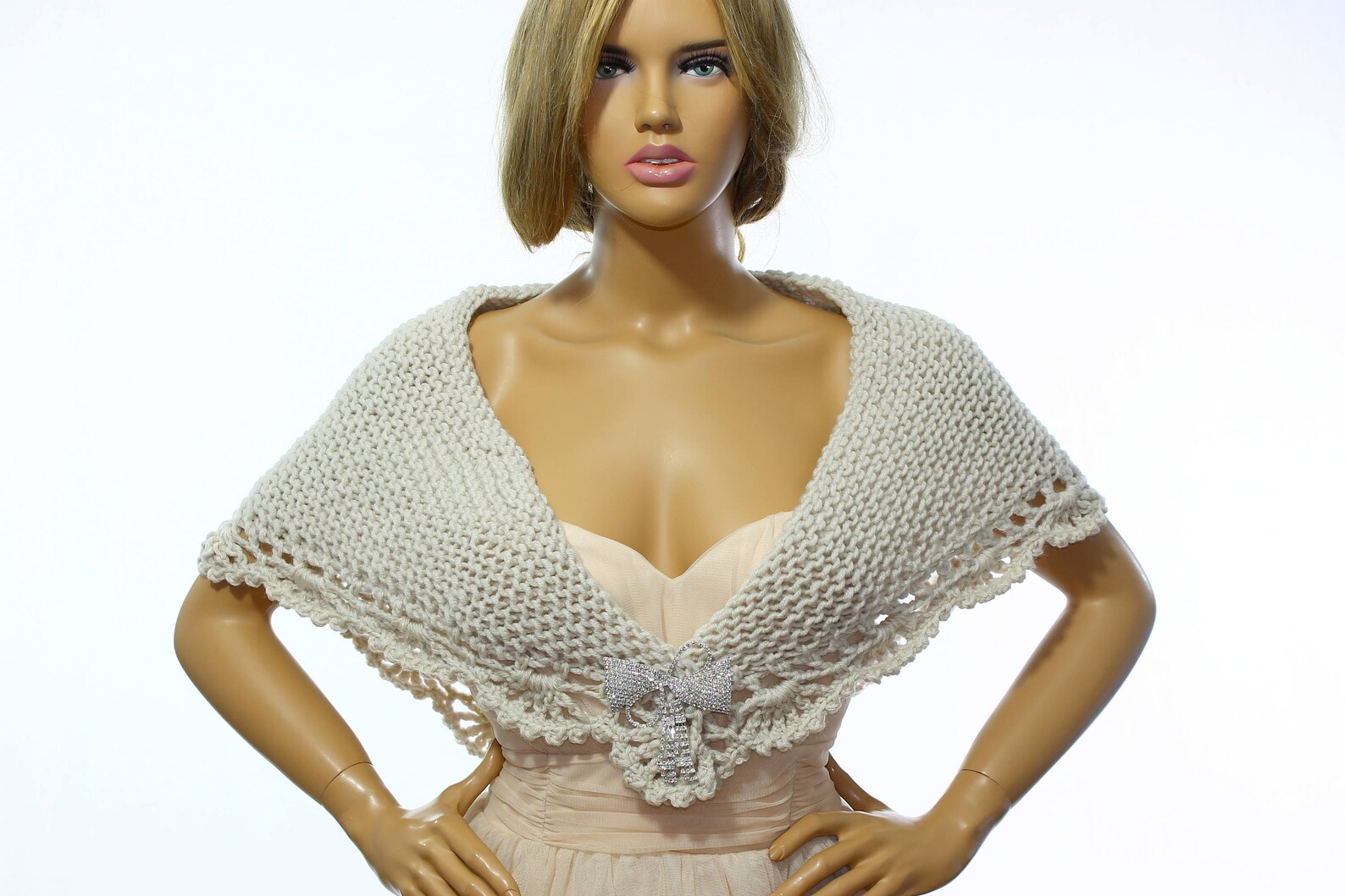 bridal ivory shawl