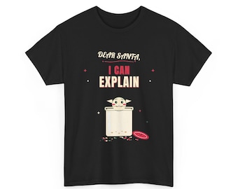 Lieber Weihnachtsmann, ich kann es erklären – T-Shirt | Lustiges Weihnachts-T-Shirt | Geschenkidee für den Weihnachtselfen